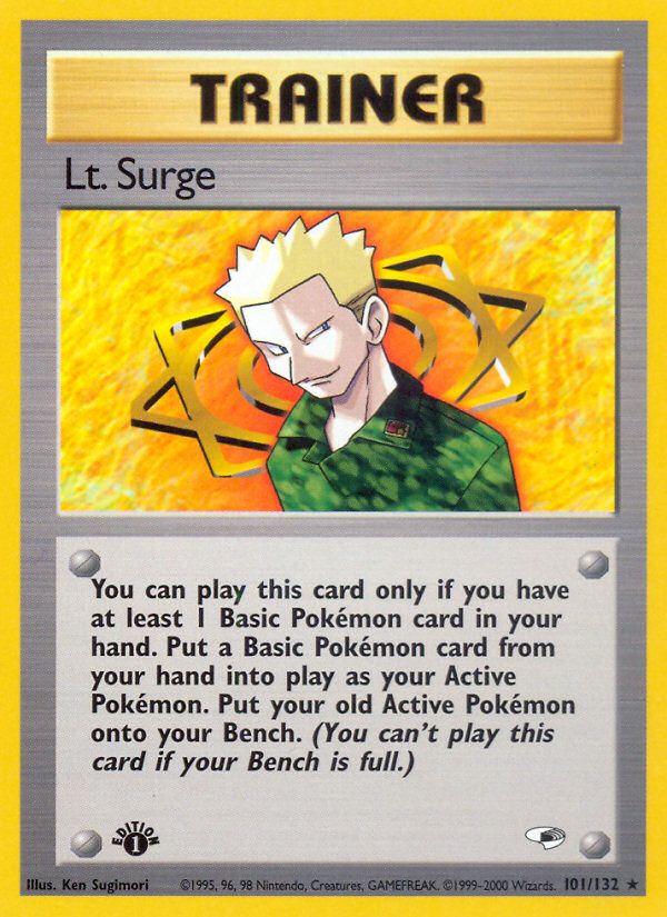 Lt. Surge (101/132) [Gym Heroes 1st Edition] - The Mythic Store | 24h Order Processing
