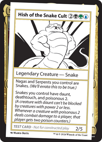 Hish of the Snake Cult [Mystery Booster 2 Playtest Cards] - The Mythic Store | 24h Order Processing