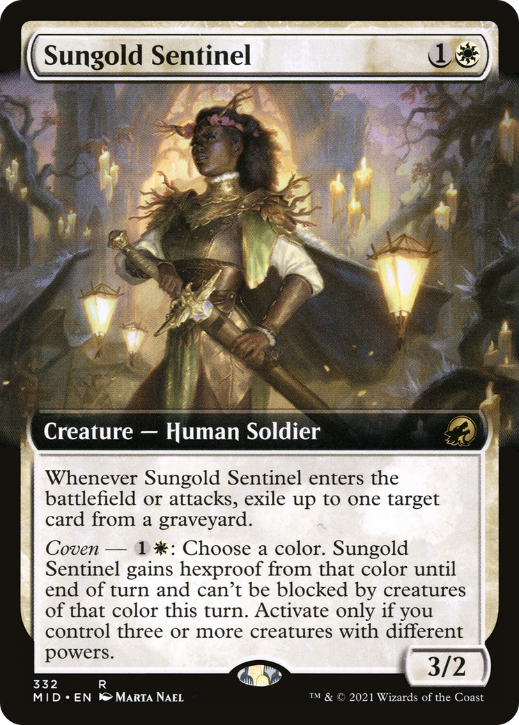 Sungold Sentinel (Extended Art) [Innistrad: Midnight Hunt] - The Mythic Store | 24h Order Processing