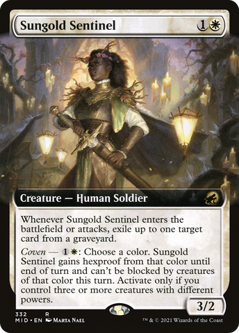 Sungold Sentinel (Extended Art) [Innistrad: Midnight Hunt] - The Mythic Store | 24h Order Processing