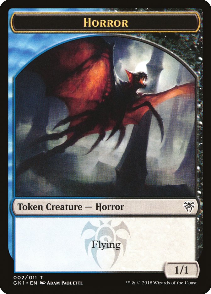 Copy // Horror Double-Sided Token [Guilds of Ravnica Guild Kit Tokens] - The Mythic Store | 24h Order Processing