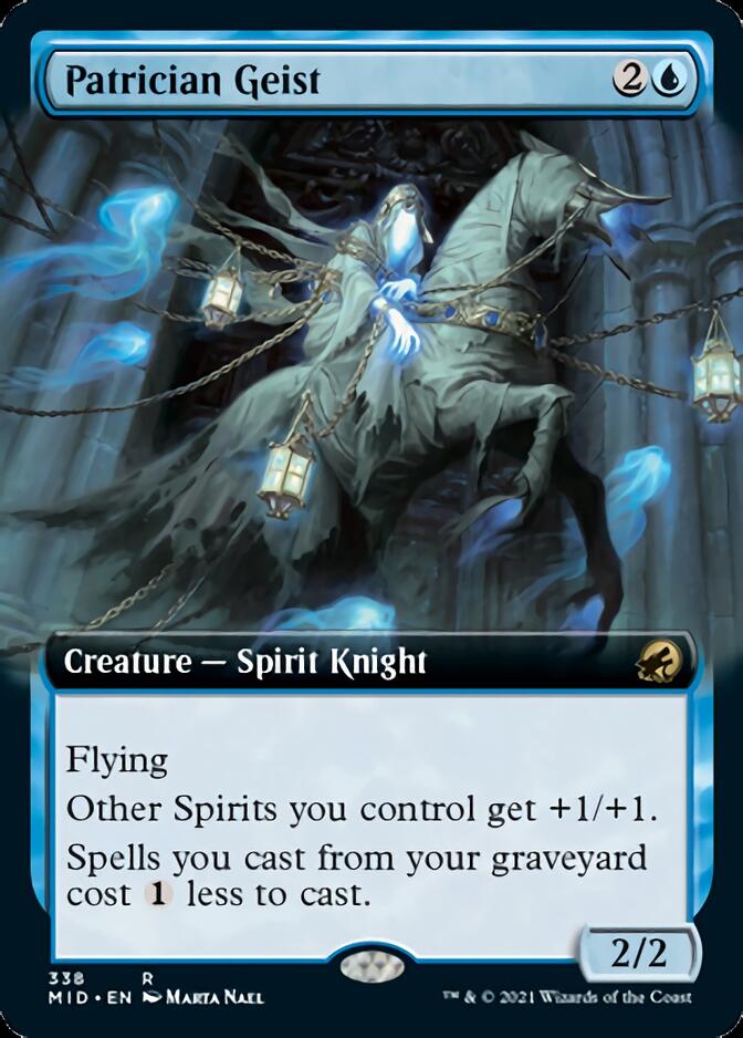 Patrician Geist (Extended Art) [Innistrad: Midnight Hunt] - The Mythic Store | 24h Order Processing