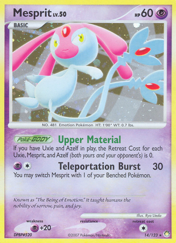Mesprit (14/123) [Diamond & Pearl: Mysterious Treasures] - The Mythic Store | 24h Order Processing
