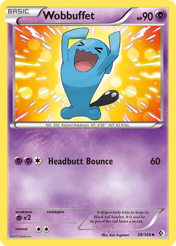 Wobbuffet (58/149) [Black & White: Boundaries Crossed] - The Mythic Store | 24h Order Processing