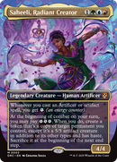 Saheeli, Radiant Creator (Borderless) [Aetherdrift Commander] - The Mythic Store | 24h Order Processing