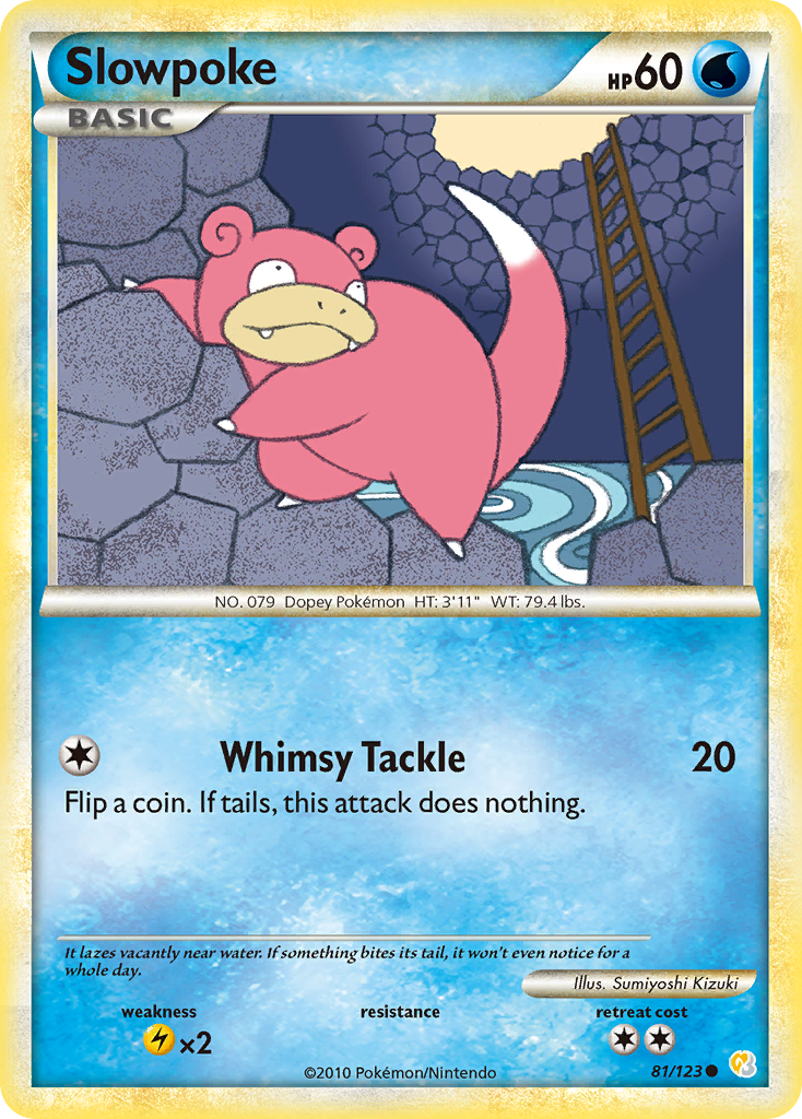 Slowpoke (81/123) [HeartGold & SoulSilver: Base Set] - The Mythic Store | 24h Order Processing