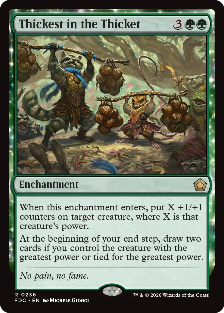 Thickest in the Thicket [Foundations Commander] - The Mythic Store | 24h Order Processing