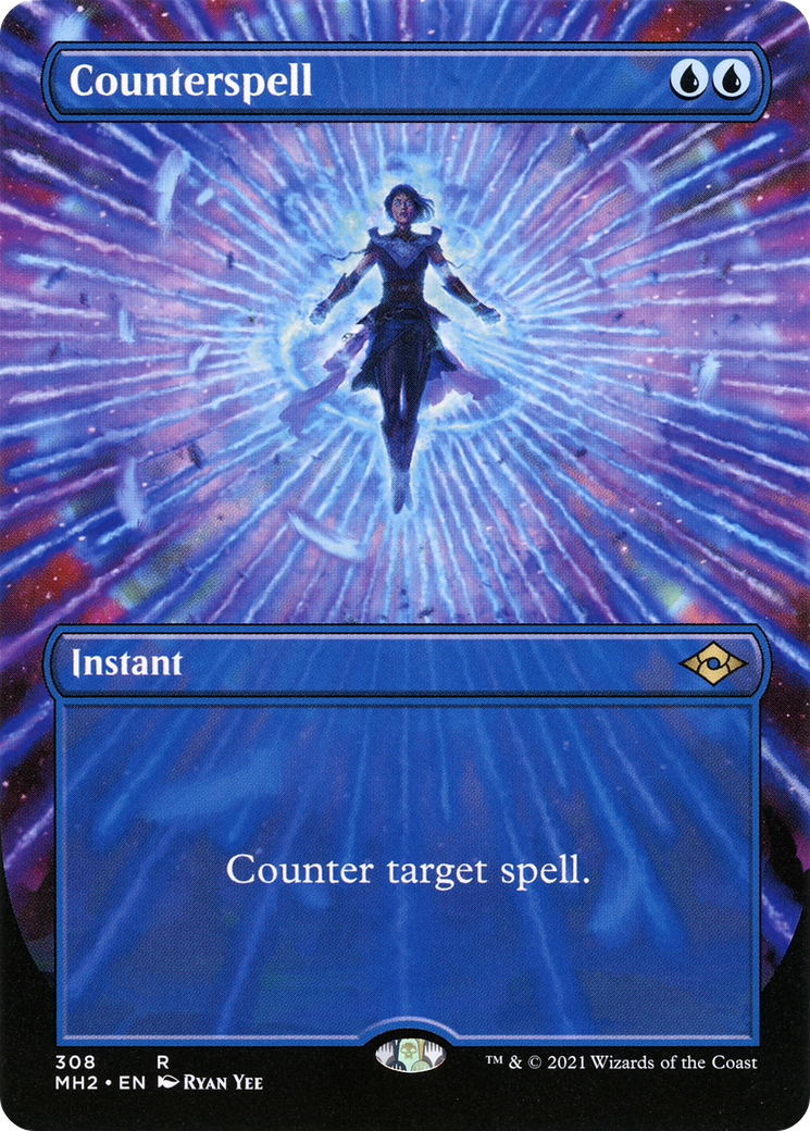Counterspell (Borderless Alternate Art) [Modern Horizons 2] - The Mythic Store | 24h Order Processing