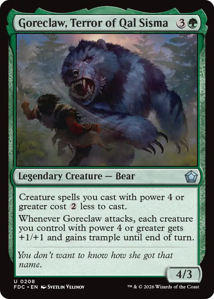 Goreclaw, Terror of Qal Sisma [Foundations Commander] - The Mythic Store | 24h Order Processing