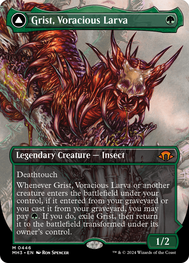 Grist, Voracious Larva // Grist, the Plague Swarm (Borderless) [Modern Horizons 3] - The Mythic Store | 24h Order Processing