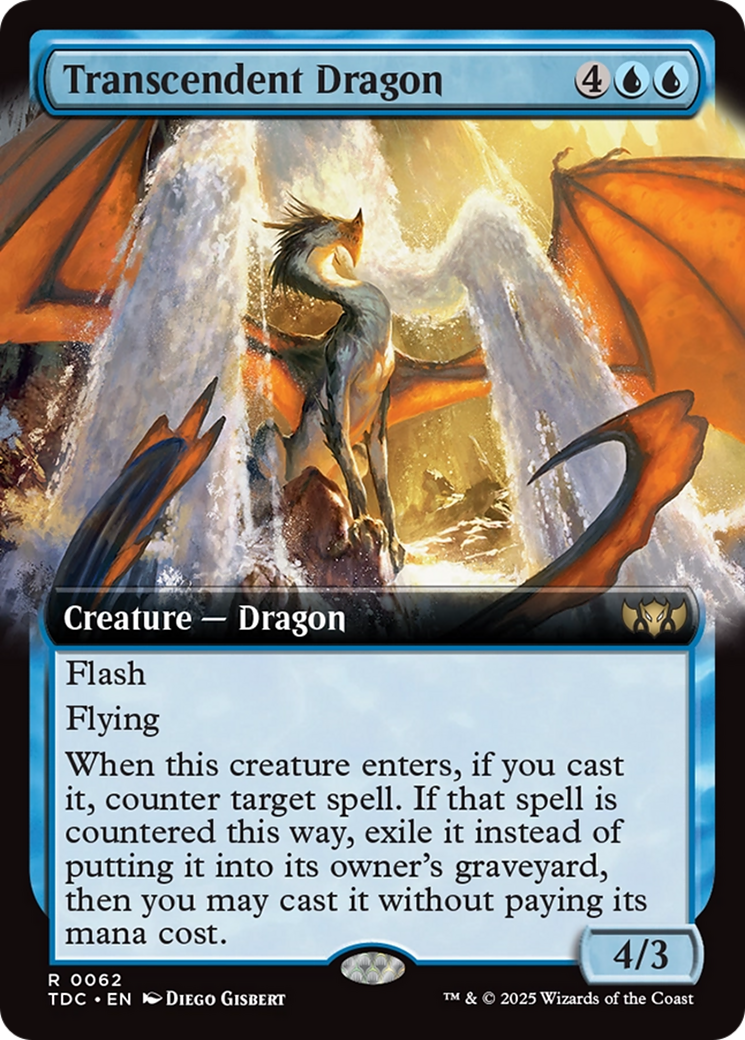 Transcendent Dragon (Extended Art) [Tarkir: Dragonstorm Commander] - The Mythic Store | 24h Order Processing