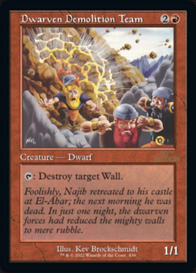 Dwarven Demolition Team (Retro) [30th Anniversary Edition] - The Mythic Store | 24h Order Processing
