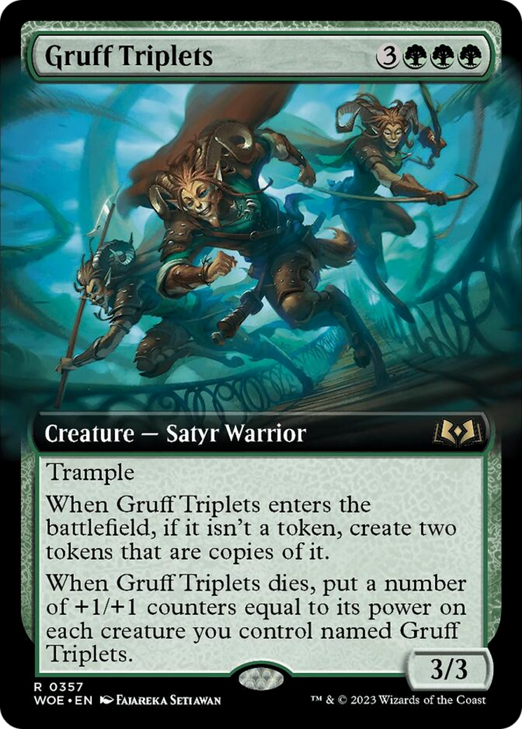 Gruff Triplets (Extended Art) [Wilds of Eldraine] - The Mythic Store | 24h Order Processing