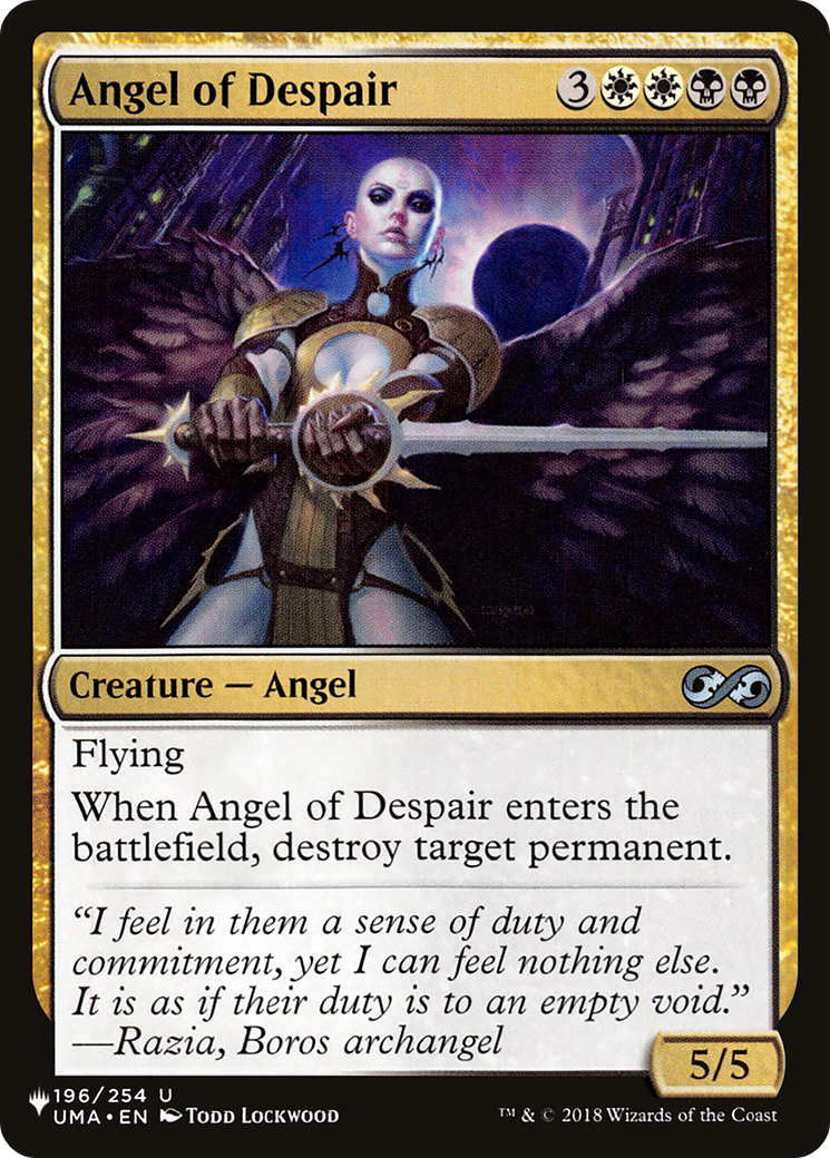 Angel of Despair [The List Reprints] - The Mythic Store | 24h Order Processing