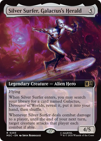 Silver Surfer, Galactus's Herald (Extended Art) [Marvel Super Heroes Commander] - The Mythic Store | 24h Order Processing