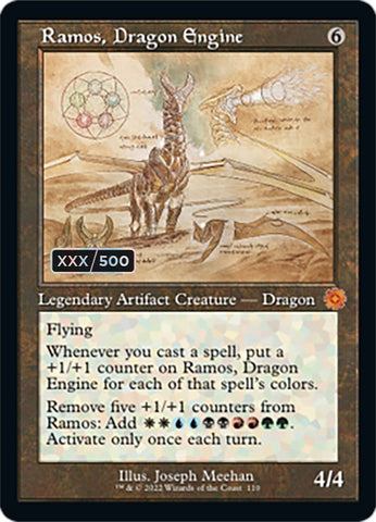 Ramos, Dragon Engine (Retro Schematic) (Serialized) [The Brothers' War Retro Artifacts] - The Mythic Store | 24h Order Processing