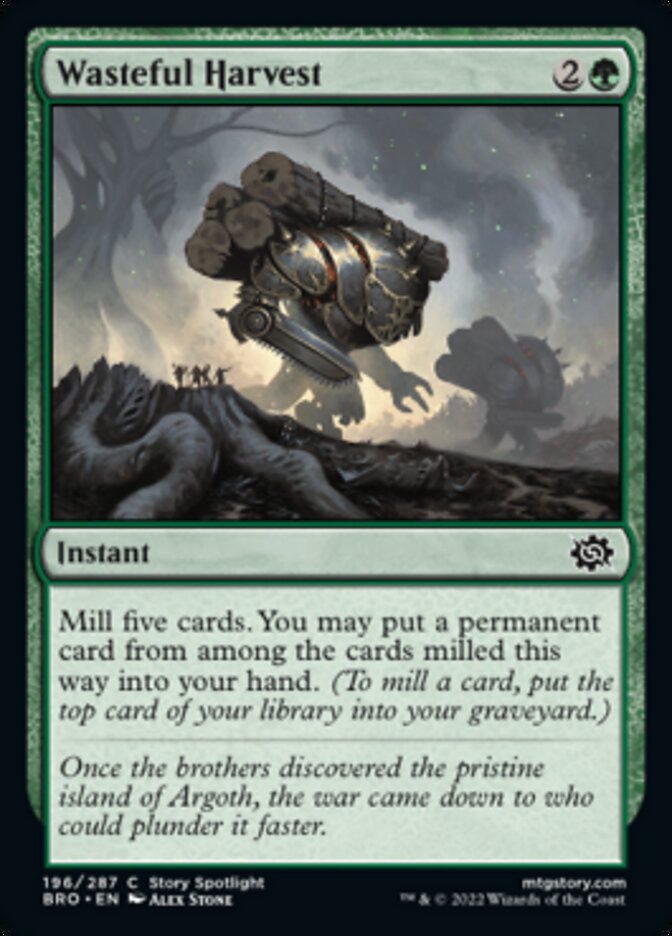 Wasteful Harvest [The Brothers' War] - The Mythic Store | 24h Order Processing