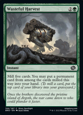 Wasteful Harvest [The Brothers' War] - The Mythic Store | 24h Order Processing