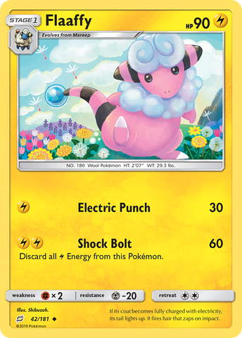Flaaffy (42/181) [Sun & Moon: Team Up] - The Mythic Store | 24h Order Processing