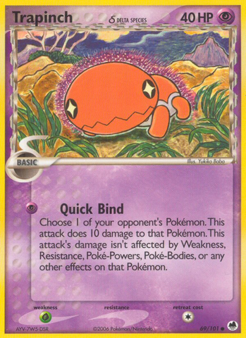 Trapinch (69/101) (Delta Species) [EX: Dragon Frontiers] - The Mythic Store | 24h Order Processing
