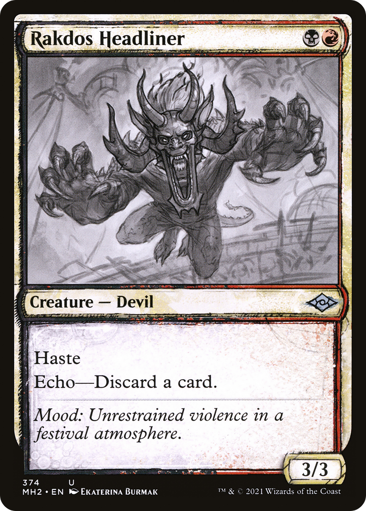 Rakdos Headliner (Sketch) [Modern Horizons 2] - The Mythic Store | 24h Order Processing