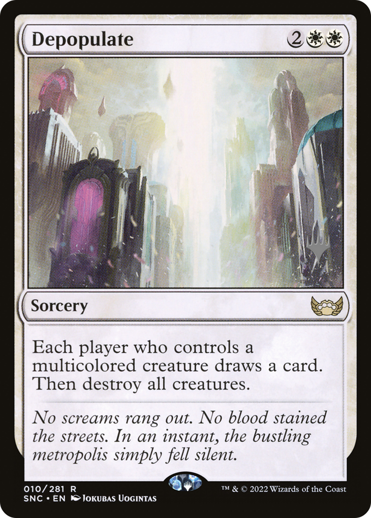 Depopulate (Promo Pack) [Streets of New Capenna Promos] - The Mythic Store | 24h Order Processing