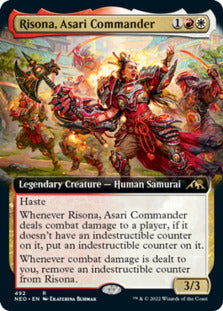 Risona, Asari Commander (Extended Art) [Kamigawa: Neon Dynasty] - The Mythic Store | 24h Order Processing