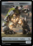 Golem // Blood Double-Sided Token [March of the Machine Commander Tokens] - The Mythic Store | 24h Order Processing