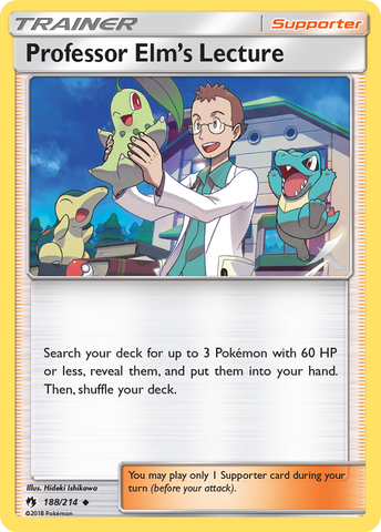 Professor Elm's Lecture (188/214) [Sun & Moon: Lost Thunder] - The Mythic Store | 24h Order Processing