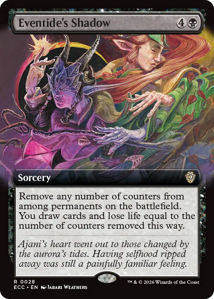 Eventide's Shadow (Extended Art) [Lorwyn Eclipsed Commander] - The Mythic Store | 24h Order Processing
