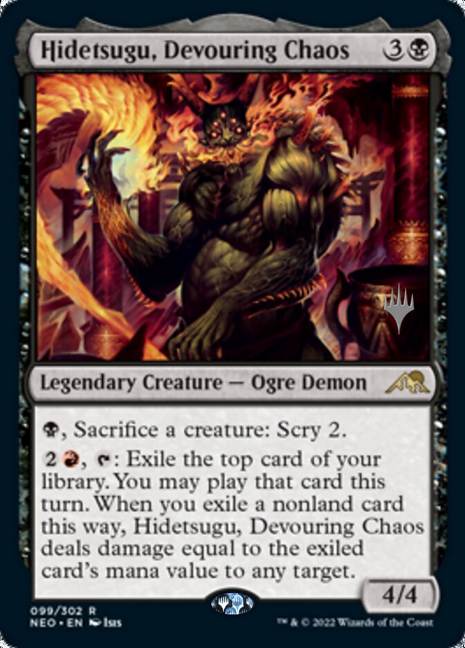 Hidetsugu, Devouring Chaos (Promo Pack) [Kamigawa: Neon Dynasty Promos] - The Mythic Store | 24h Order Processing