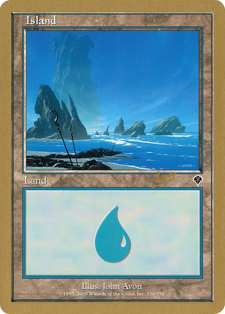 Island (rl336) (Raphael Levy) [World Championship Decks 2002] - The Mythic Store | 24h Order Processing
