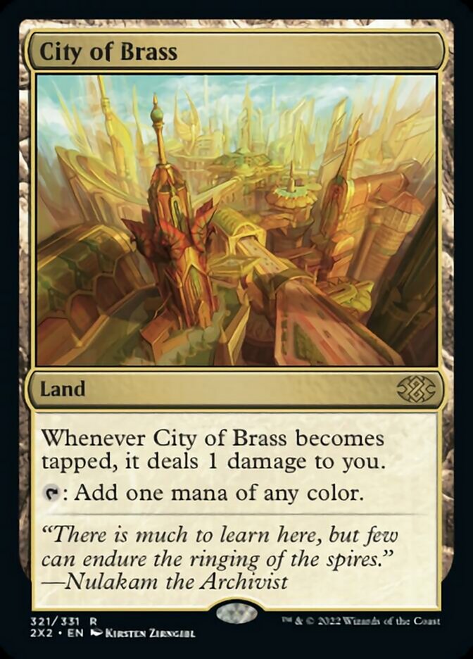 City of Brass [Double Masters 2022] - The Mythic Store | 24h Order Processing
