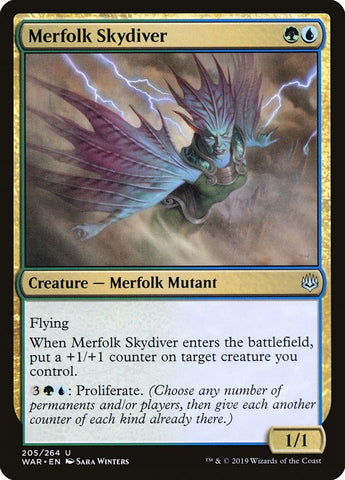 Merfolk Skydiver [War of the Spark] - The Mythic Store | 24h Order Processing