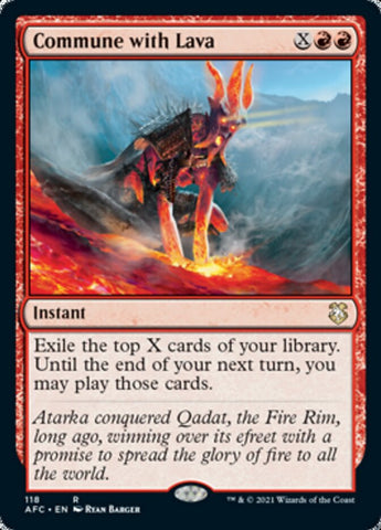 Commune with Lava [Dungeons & Dragons: Adventures in the Forgotten Realms Commander] - The Mythic Store | 24h Order Processing