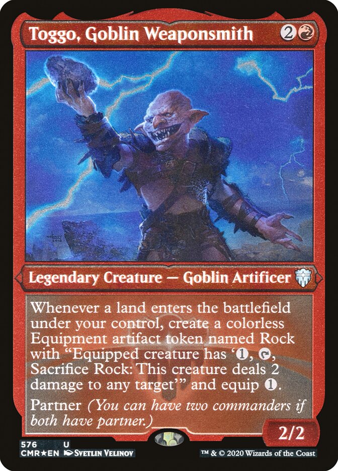 Toggo, Goblin Weaponsmith (Etched) [Commander Legends] - The Mythic Store | 24h Order Processing