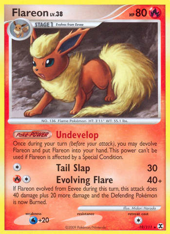 Flareon (19/111) [Platinum: Rising Rivals] - The Mythic Store | 24h Order Processing