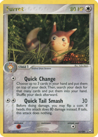 Furret (22/109) (Stamped) [EX: Team Rocket Returns] - The Mythic Store | 24h Order Processing