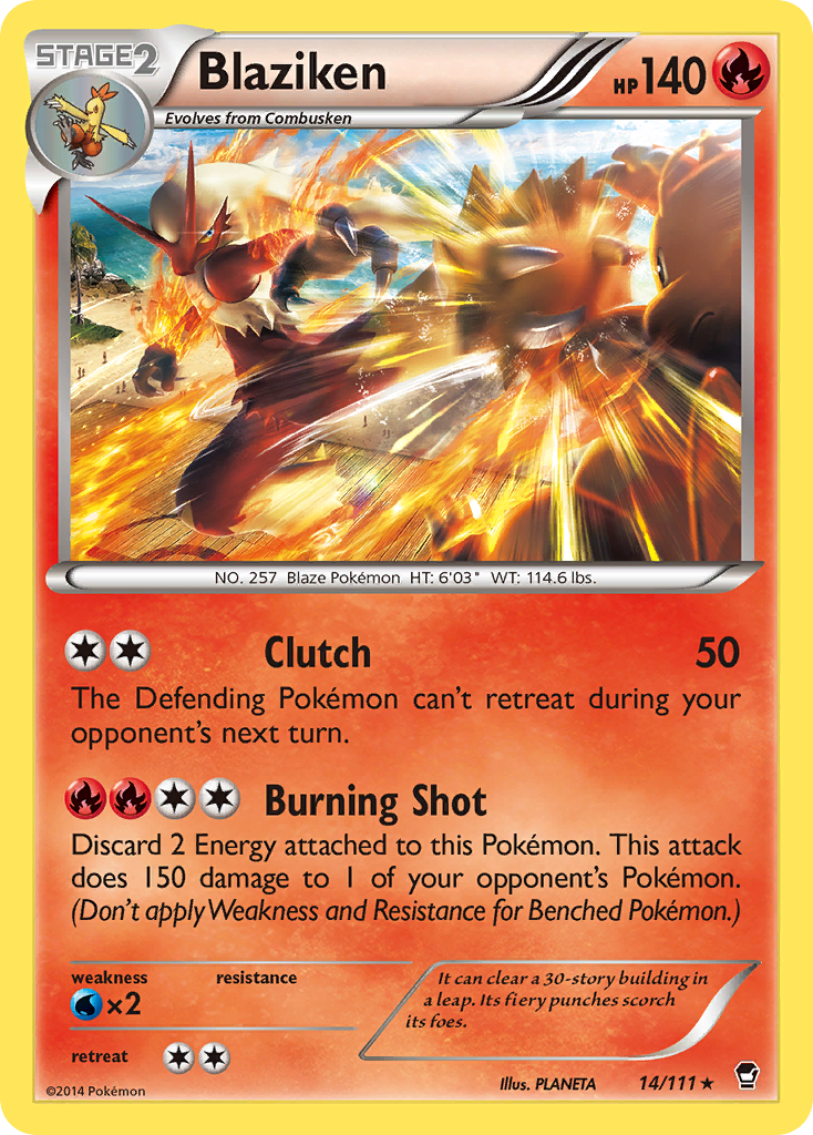 Blaziken (14/111) [XY: Furious Fists] - The Mythic Store | 24h Order Processing