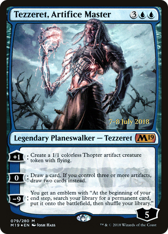 Tezzeret, Artifice Master [Core Set 2019 Prerelease Promos] - The Mythic Store | 24h Order Processing