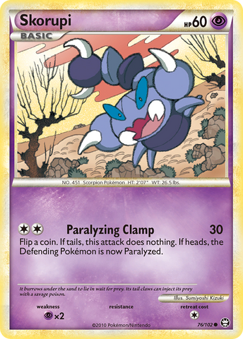 Skorupi (76/102) [HeartGold & SoulSilver: Triumphant] - The Mythic Store | 24h Order Processing