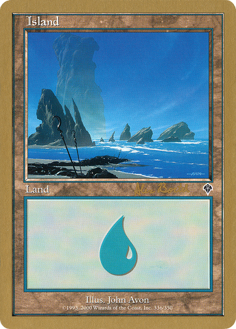 Island (ab336a) (Alex Borteh) [World Championship Decks 2001] - The Mythic Store | 24h Order Processing