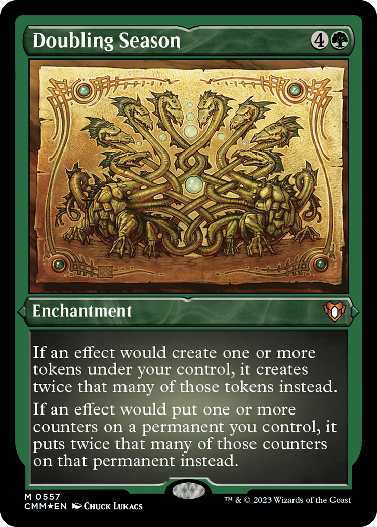 Doubling Season (Foil Etched) [Commander Masters] - The Mythic Store | 24h Order Processing