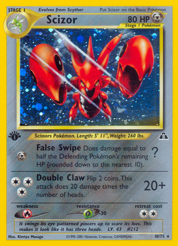 Scizor (10/75) [Neo Discovery 1st Edition] - The Mythic Store | 24h Order Processing