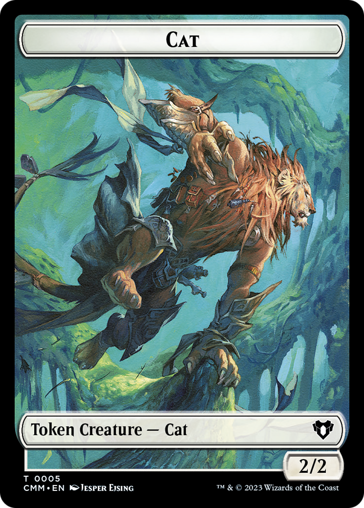 Treasure // Cat (0005) Double-Sided Token [Commander Masters Tokens] - The Mythic Store | 24h Order Processing