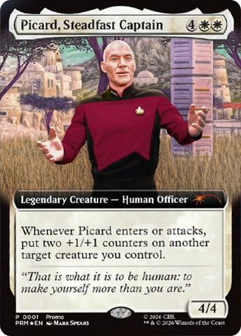 Picard, Steadfast Captain (Extended Art) [Media Promos] - The Mythic Store | 24h Order Processing
