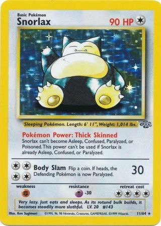 Snorlax (11/64) [Jungle Unlimited] - The Mythic Store | 24h Order Processing
