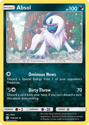 Absol (133/236) [Sun & Moon: Cosmic Eclipse] - The Mythic Store | 24h Order Processing