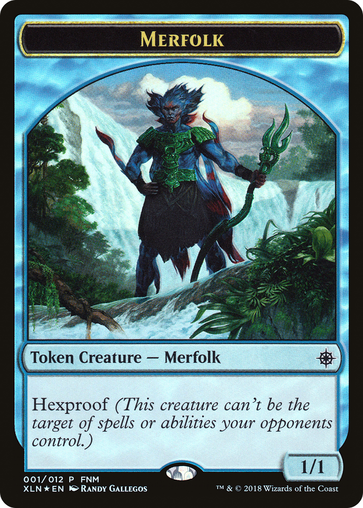 Merfolk // Treasure Double-Sided Token [Friday Night Magic 2018] - The Mythic Store | 24h Order Processing