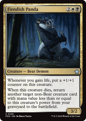 Fiendish Panda [Foundations] - The Mythic Store | 24h Order Processing